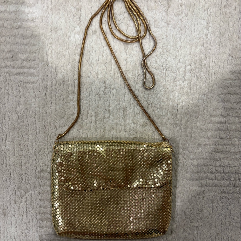 Gold Sequin Crossbody Bag